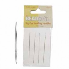 2.125" (5cm) Beadsmith Large Eye Beading Needles - 4 needles per pack