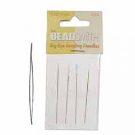 2.125" (5cm) Beadsmith Large Eye Beading Needles - 4 needles per pack