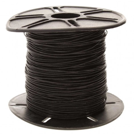 0.5mm Black Indian Cowhide Leather Cord - 100yd Bulk spool (90m)