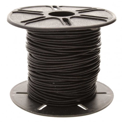 1.5mm Black Round Indian Leather Cord - Per 2 metres