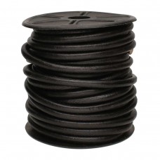 5mm Indian Leather Cord - Black - 10yd (9.2m) Roll