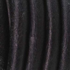 5mm Indian Leather Cord - Natural Dye Black