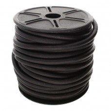 5mm Indian Leather Cord - Natural Dye Black - 10yd (9.2 metre) Roll