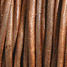 .5mm Distressed Brown Round Indian Leather Cord