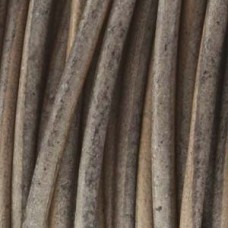 1mm Indian Leather Cord - Distressed Natural Grey