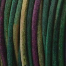 2mm Indian Round Leather Cord - Gypsy Dyed Kinte