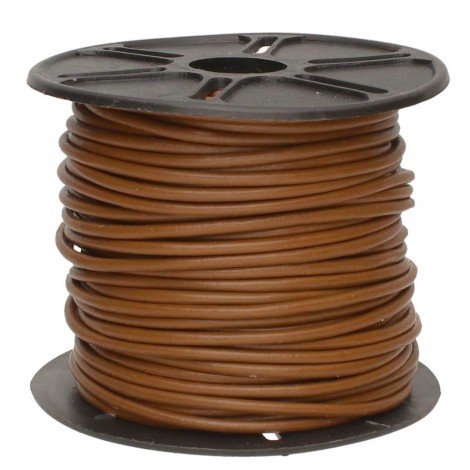 2mm Round Indian Leather Cord - Light Brown - 25yd (22.86m) Roll