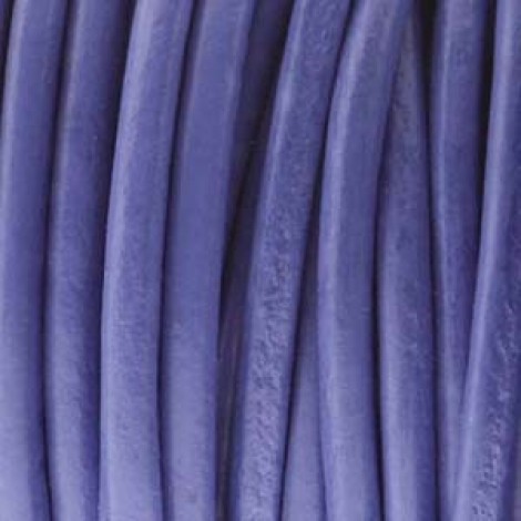 1mm Indian Round Leather Cord - Light Violet