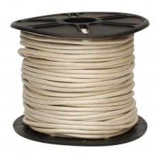 2mm Round Indian Leather Cord - Metallic Pearl Silver - Per 2 metres