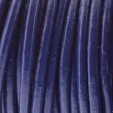 2mm Indian Round Leather Cord - Royal Blue