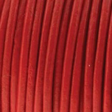 1mm Indian Cowhide Leather Cord - Red