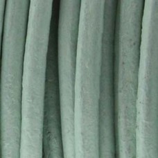 1mm Indian Round Leather Cord - Splash Green - Per 5 metres