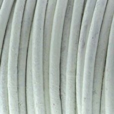 1mm Indian Leather Cord - White