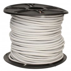 2mm Indian Round Leather Cord - White - 2 metres