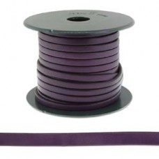 5x2mm Flat Licorice Leather Cord - Purple - Per metre