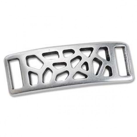40x14mm (10x3mmID) Open Mesh Slider for Flat Leather - Each 40x14mm (10x3mmID) Open Mesh Slider for Flat Leather - Each