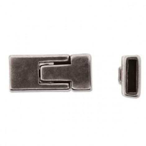 30x13mm Ant Silver Magnetic Clasp - ID 10x2.4mm