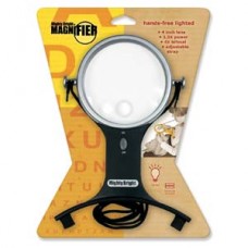 10cm (4in) Round Lighted Handsfree Magnfier 1.5x Power, 4X Bifocal - 3 AAA Batteries Included