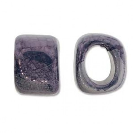 15x15x18mm Met Silver Ore Spacer for Licorice Leather
