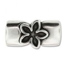 25x13mm (ID 10x7mm) Ant Silver Licorice Magnetic Leather Clasp