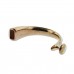 Rose Gold Plated Half Bracelet Button Clasp for 5mm Round Leather Cord - each