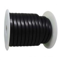 10x7mm Black Regaliz Licorice Leather Cord
