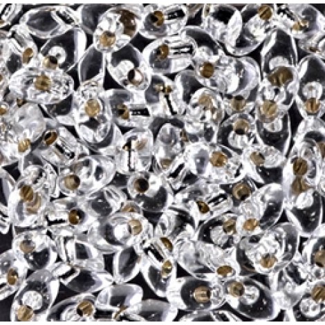 Miyuki Long Magatama Drops - Silver Lined Crystal - 8.5gm