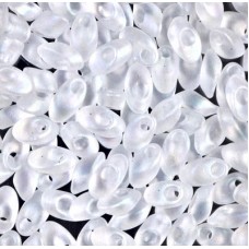 Miyuki Long Magatama Drops - Matte Transparent Crystal AB - 12.5gm