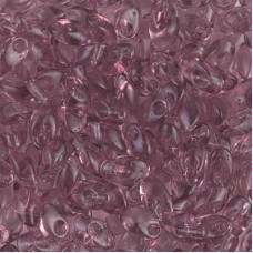 Miyuki Long Magatama Drops - Transparent Smoky Amethyst - 12.5gm