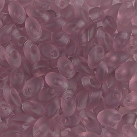 Miyuki Long Magatama Drops - Matte Smoky Amethyst - 12.5gm Miyuki Long Magatama Drops - Matte Smoky Amethyst - 12.5gm