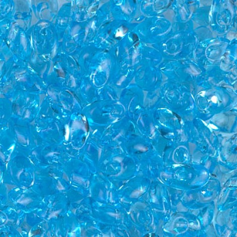 Miyuki Long Magatama Drops - Transparent Aqua - 12.5gm