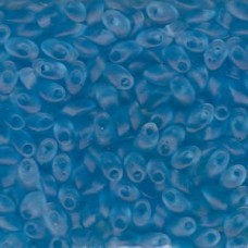 Miyuki Long Magatama Drops - Matte Transparent Aqua - 12.5gm
