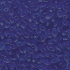 Miyuki Long Magatama Drops - Matte Transparent Sapphire - 12.5gm