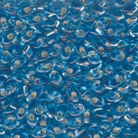 Miyuki Long Magatama Drops - Silver Lined Aqua - 12.5gm Miyuki Long Magatama Drops - Silver Lined Aqua - 12.5gm