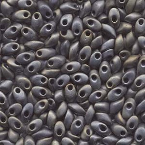 Miyuki Long Magatama Drops - Matte Met Silver Grey - 12.5gm