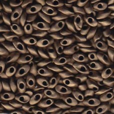 Miyuki Long Magatama Drops - Matte Metallic Dark Bronze - 12.5gm