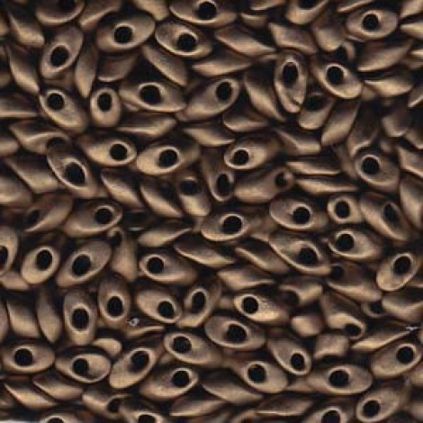Miyuki Long Magatama Drops - Matte Metallic Dark Bronze - 12.5gm Miyuki Long Magatama Drops - Matte Metallic Dark Bronze - 12.5gm