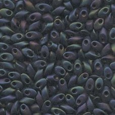 Miyuki Long Magatama Drops - Matte Purple Iris - 12.5gm