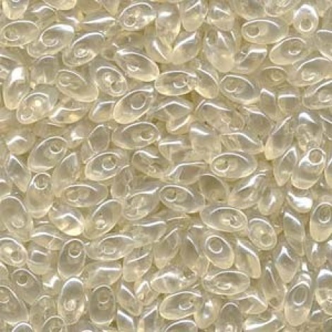 Miyuki Long Magatama Drops - Lt Cream Transparent - 12.5gm Miyuki Long Magatama Drops - Lt Cream Transparent - 12.5gm