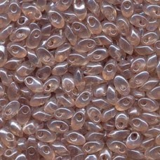 Miyuki Long Magatama Drops - Transparent Blush Luster - 12.5gm