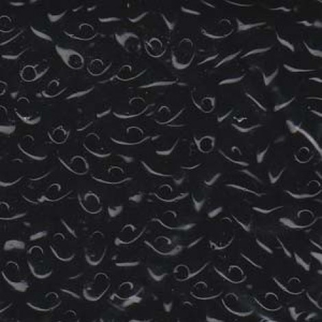 Miyuki Long Magatama Drops - Opaque Black - 10gm