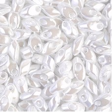 Miyuki Long Magatama Drops - White Ceylon Pearl - 12.5gm