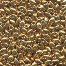 Miyuki Long Magatama Drops - Duracoat Galvanised Gold - 12.5gm