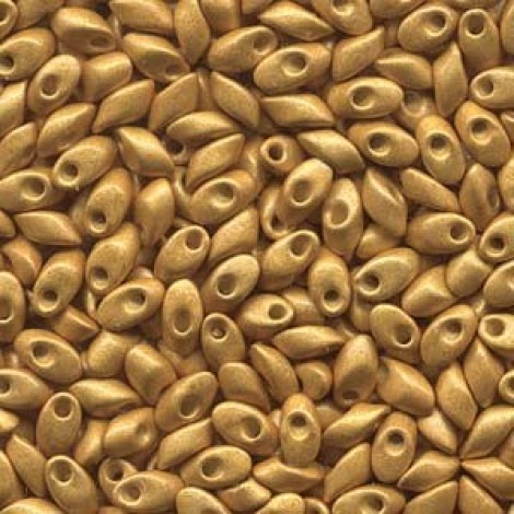 Miyuki Long Magatama Drops - Duracoat Galvanised Gold Matte - 8.5gm