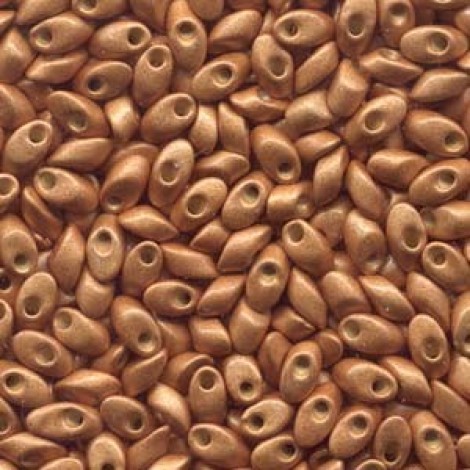 Miyuki Long Magatamas - Duracoat Galvanised Yellow Gold Matte - 12.5gm