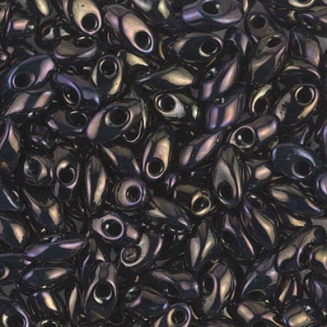Miyuki Long Magatama Drops - Metallic Brown Iris - 12.5gm