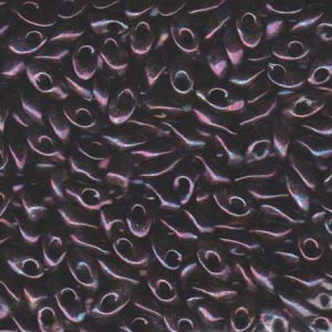 Miyuki Long Magatama Drops - Metallic Dark Raspberry - 12.5gm Miyuki Long Magatama Drops - Metallic Dark Raspberry - 12.5gm