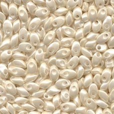 Miyuki Long Magatama Drops - Ivory Ceylon
