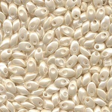 Miyuki Long Magatama Drops - Ivory Ceylon - 8.5gm