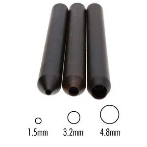 Beadsmith 3-piece Circles Design Stamps Set - 1.5, 3.2 + 4.8cm